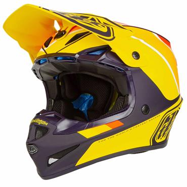 Troy Lee Designs SE4 Polyacrylite Factory Motocross Motorcycle Lightweight Helmet 2018 Model with EPS MIPS exceeds DOT ECE Kids Youth Medium Orange/Black 