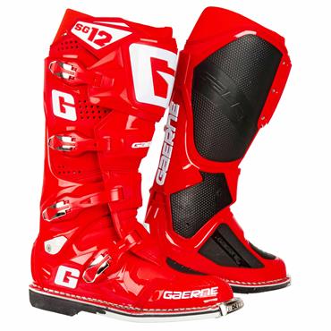 Gaerne SG-12 Offroad MX Motocross Dirt Boots All Red