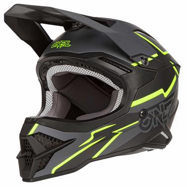 Associëren Aanpassen Maak een sneeuwpop O'Neal MX Helmet 3SRS Voltage - Black/Neon Yellow | Maciag Offroad