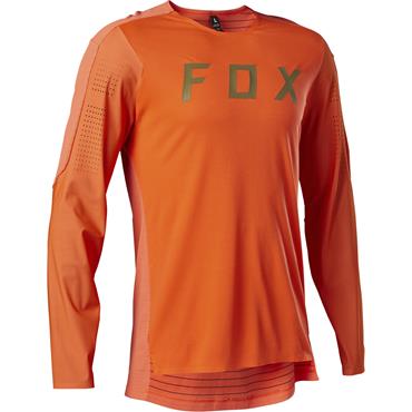 dik Keizer Lounge Fox MTB Jersey Long Sleeve Flexair Pro Flo Orange | Maciag Offroad