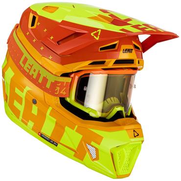 Leatt Motocross-Helm-Kit mit Brille Moto 7.5 V23 Citrus