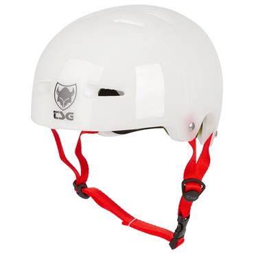 Clear White TSG BMX/Dirt Helm Evolution Special Makeup 
