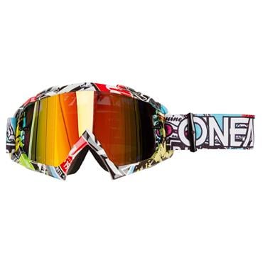 6024-40 ONeal B-10 Goggle Stream Crossbrille Klar Motocross DH Downhill MX Anti-Fog Glas 
