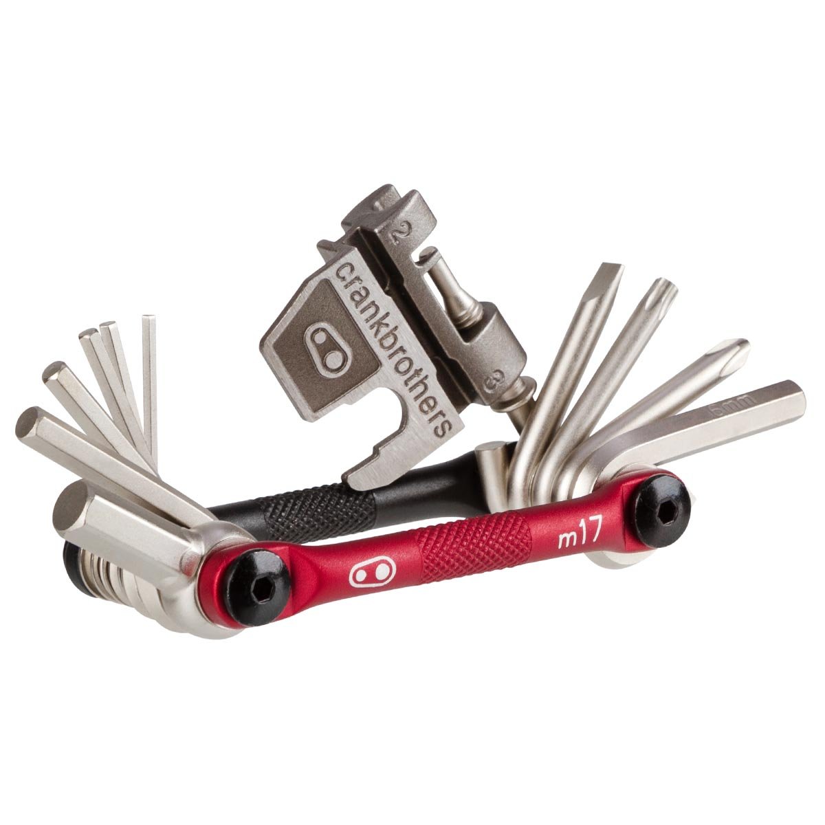 Crankbrothers Multi-Outils M-17 Noir/Rouge