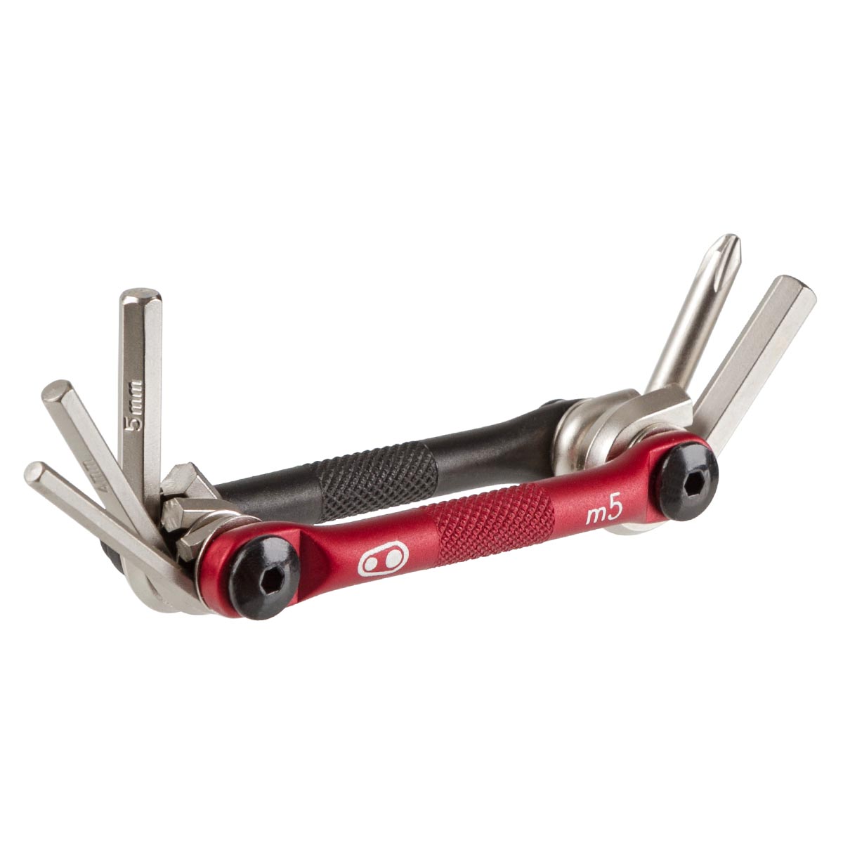 Crankbrothers Multi-Outils M5 Noir/Rouge