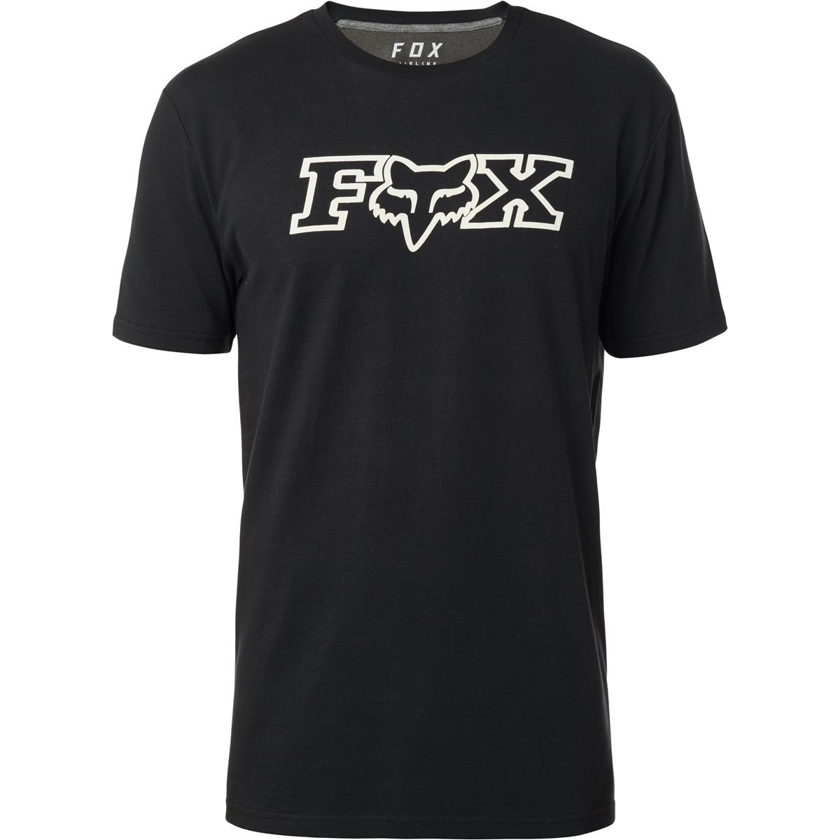Fox T-Shirt Fox Head Airline Black/Grey