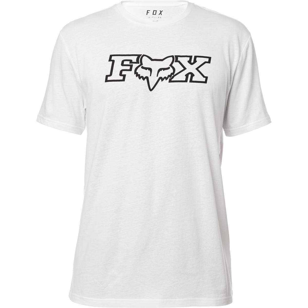 Fox T-Shirt Fox Head Airline Optic White