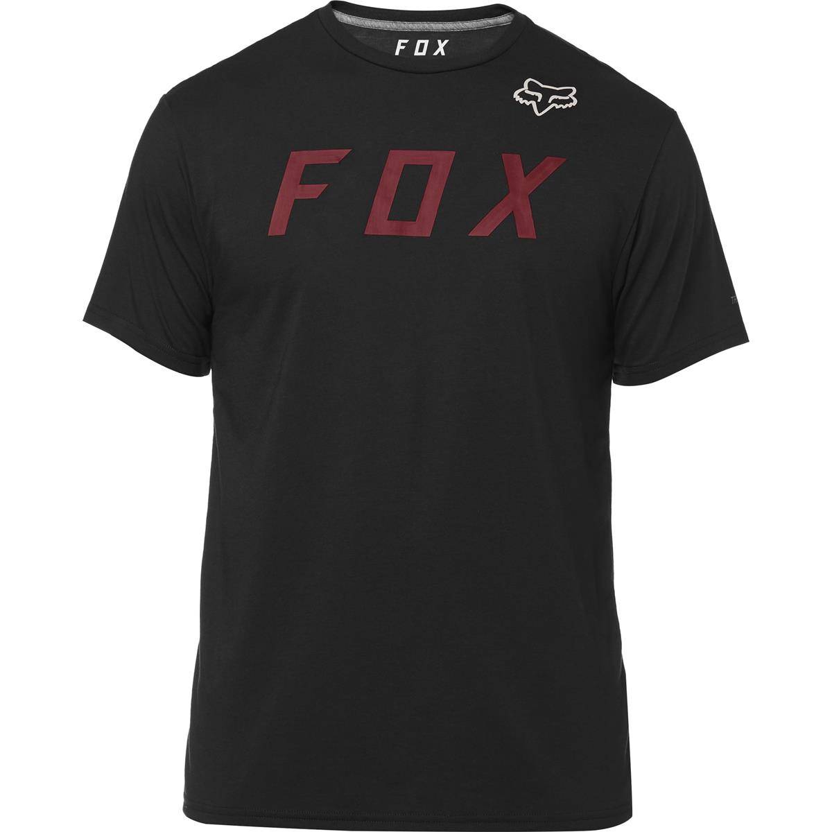 Fox T-Shirt Tech Grizzeled Black
