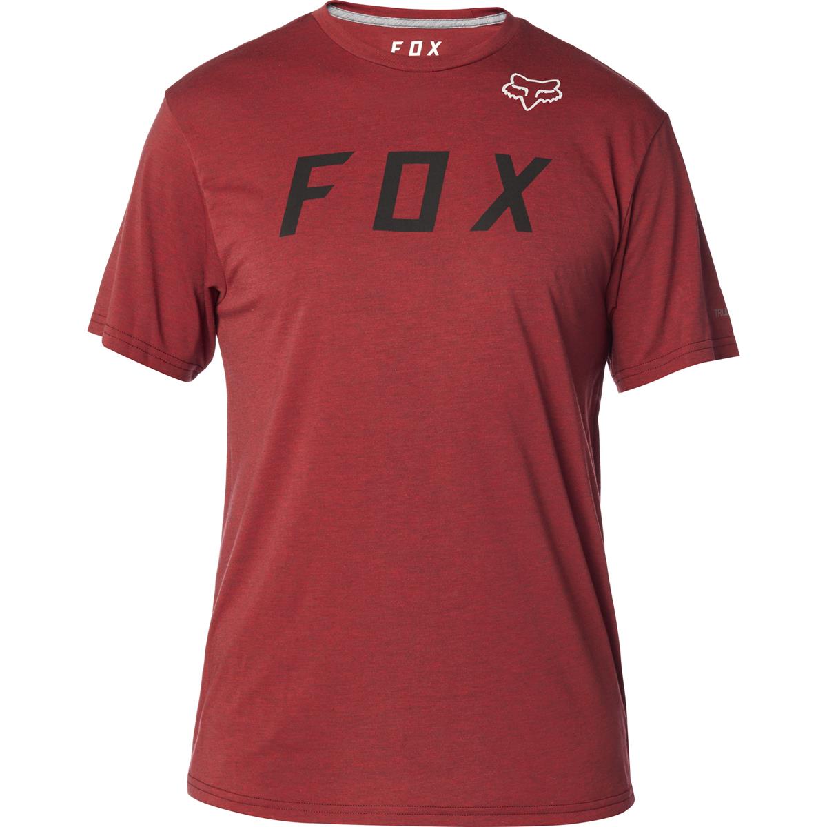 Fox T-Shirt Tech Grizzeled Heather Red