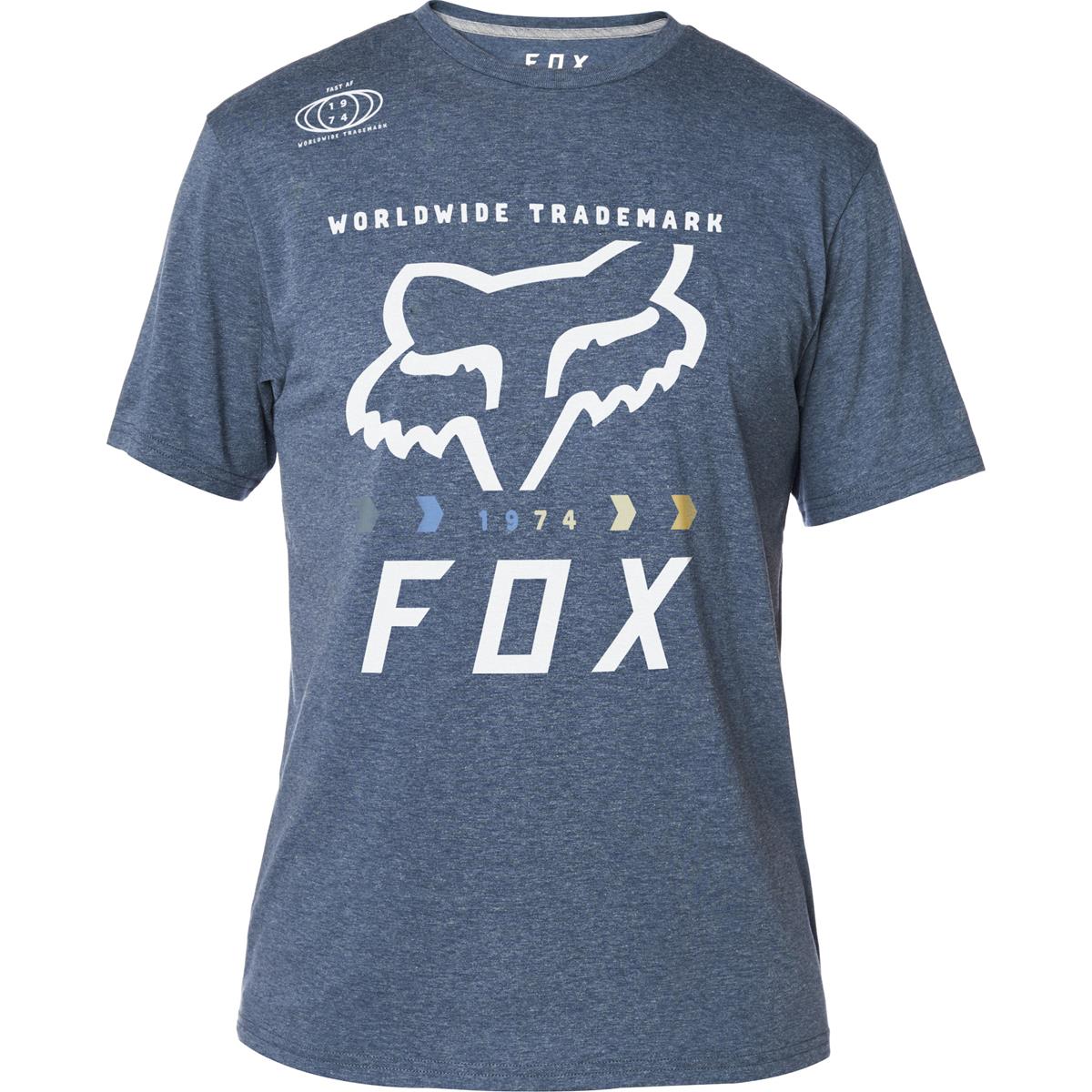 Fox T-Shirt Tech Murc Fctry Heather Dark Cobalt