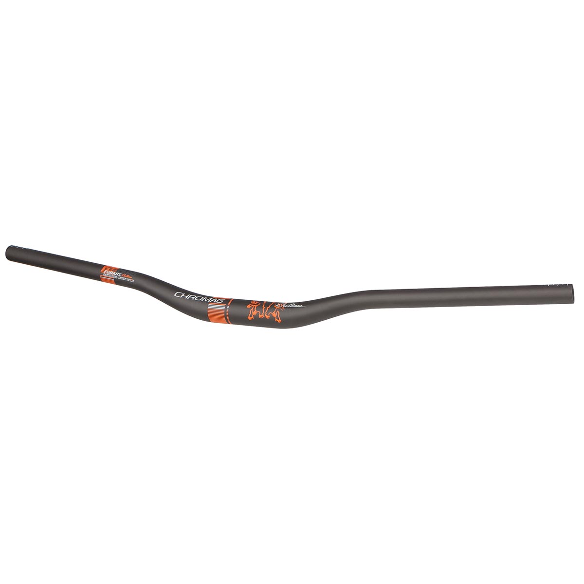 Chromag Manubrio MTB Fubars Cutlass Carbon Black/Orange, 31.8 x 780 mm, 20 mm Rise