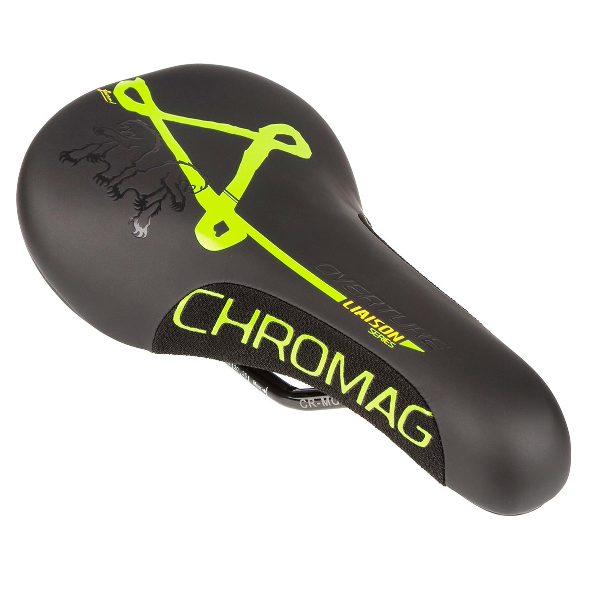Chromag Saddle Overture 2018 Black/Tight Green, 243 x 136 mm