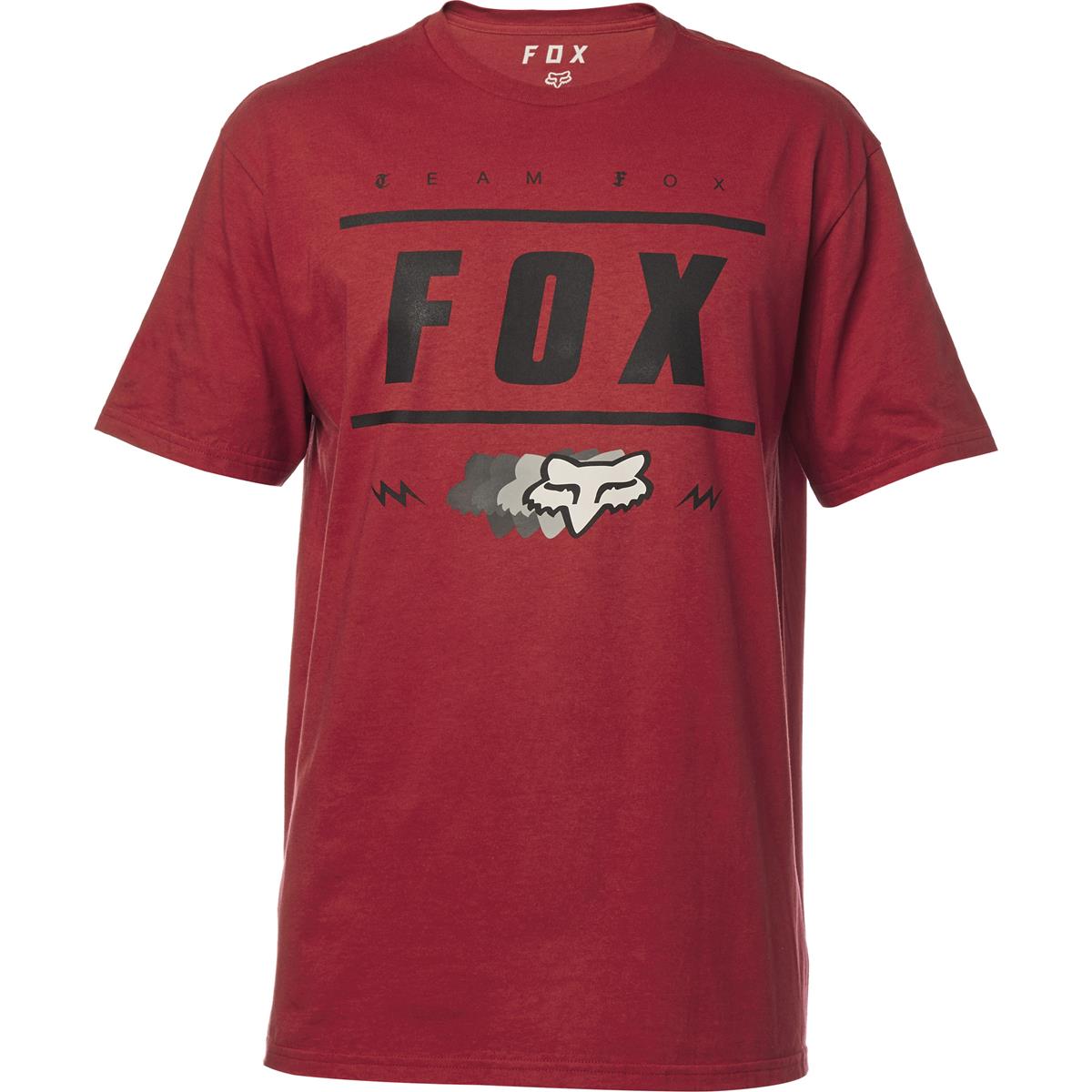 Fox Tech T-Shirt Team 74 Heather Red