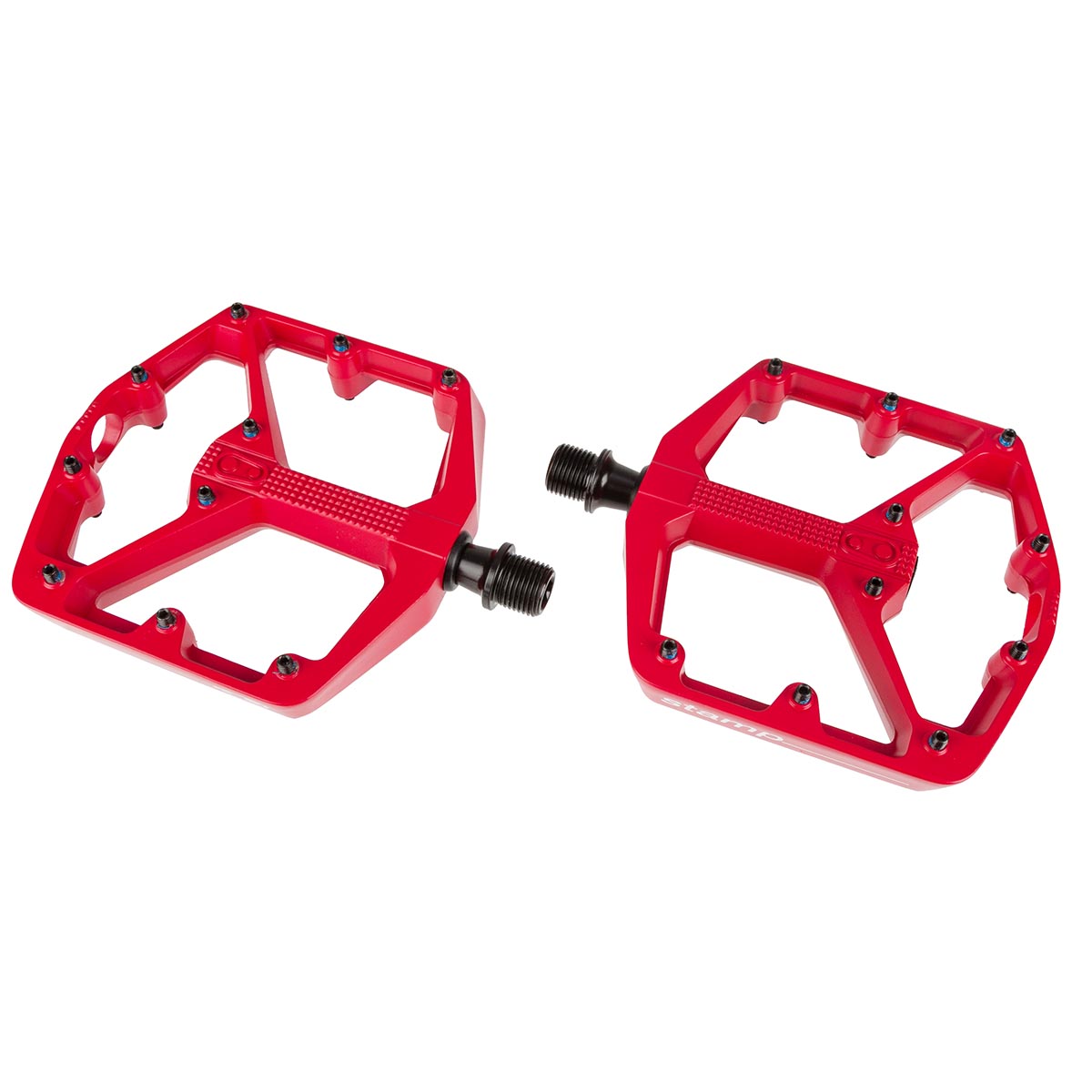 Crankbrothers Pedali Stamp 2 2019 Red, Large
