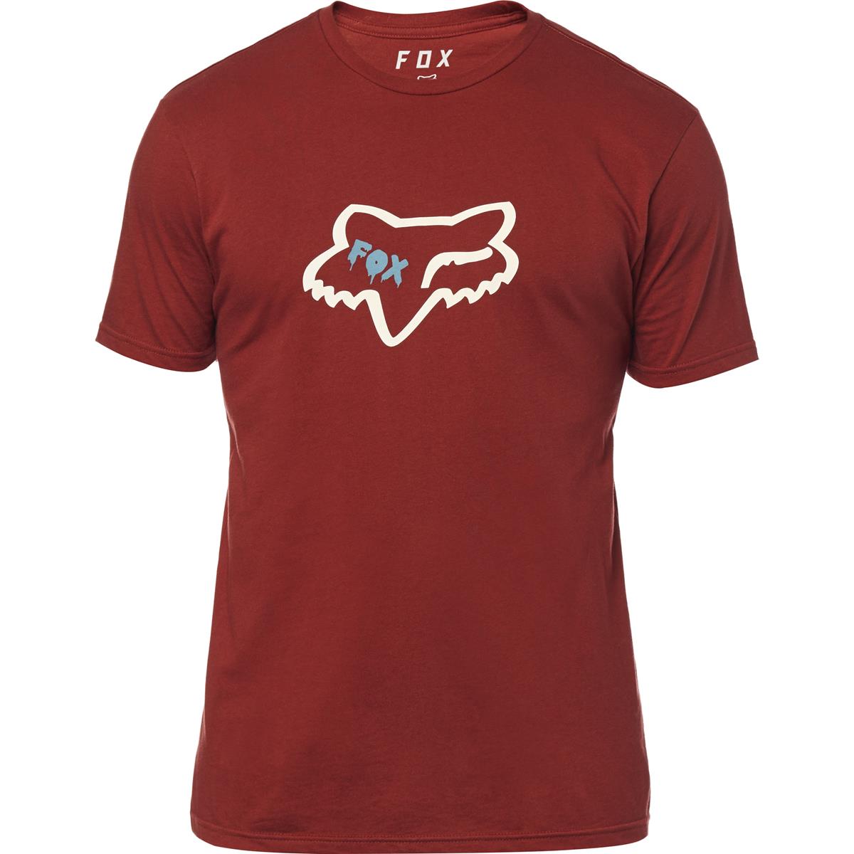 Fox T-Shirt Czar Head Bordeaux