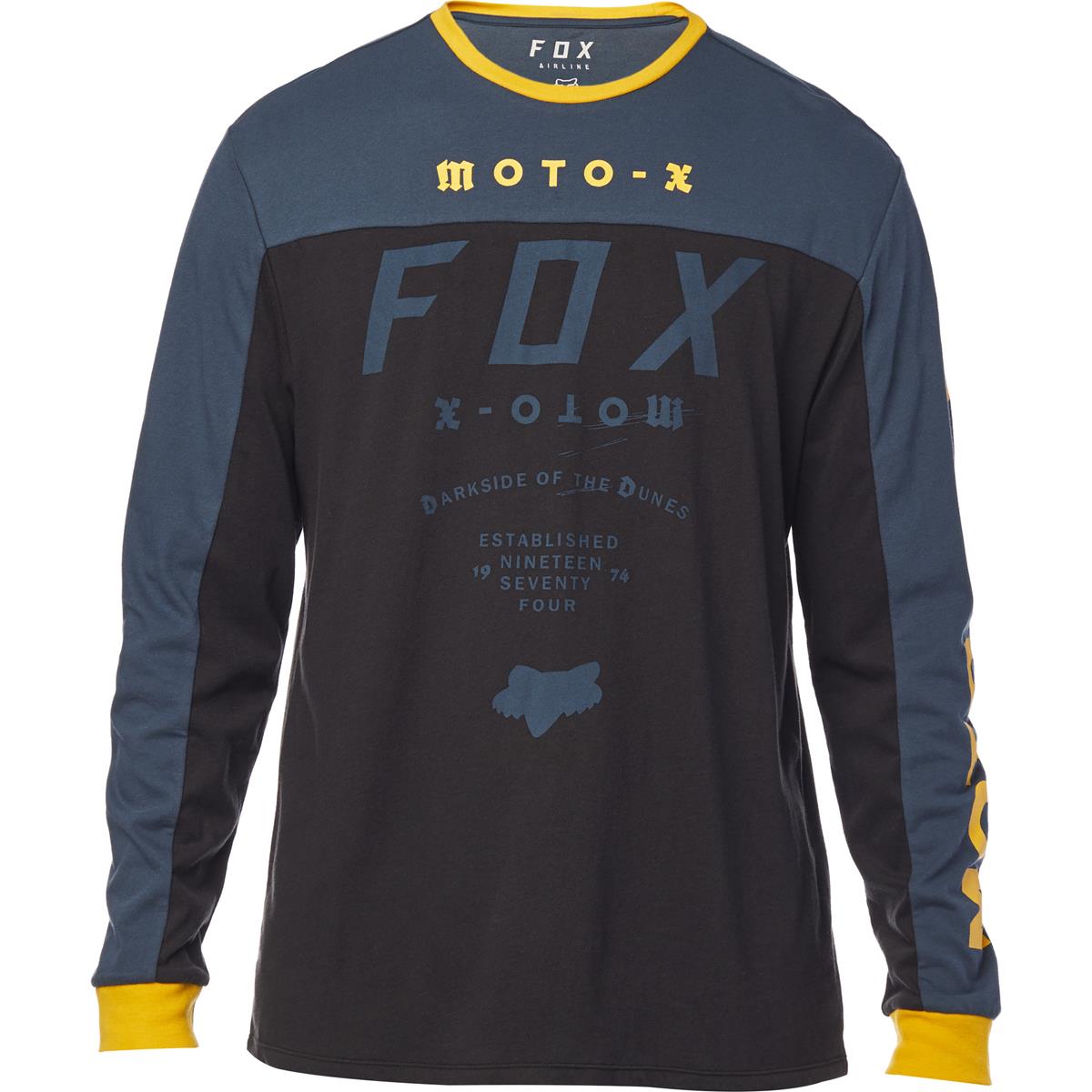 Fox T-Shirt Manches Longues Tech Fctry Airline Navy