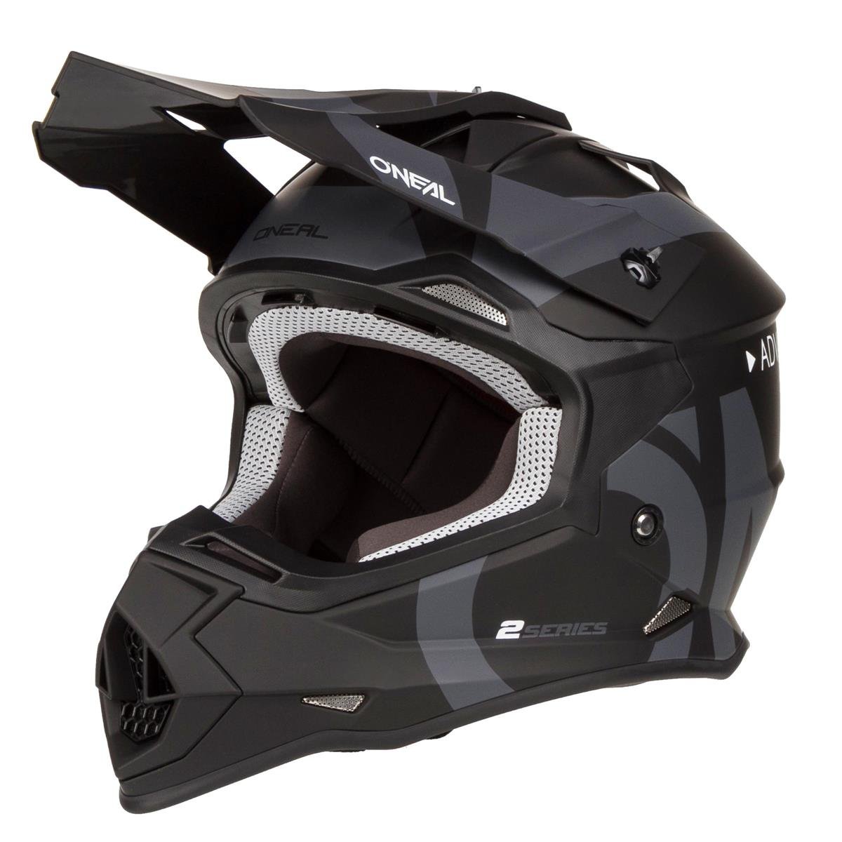 O'Neal Motocross-Helm 2SRS RL Slick - Schwarz/Grau
