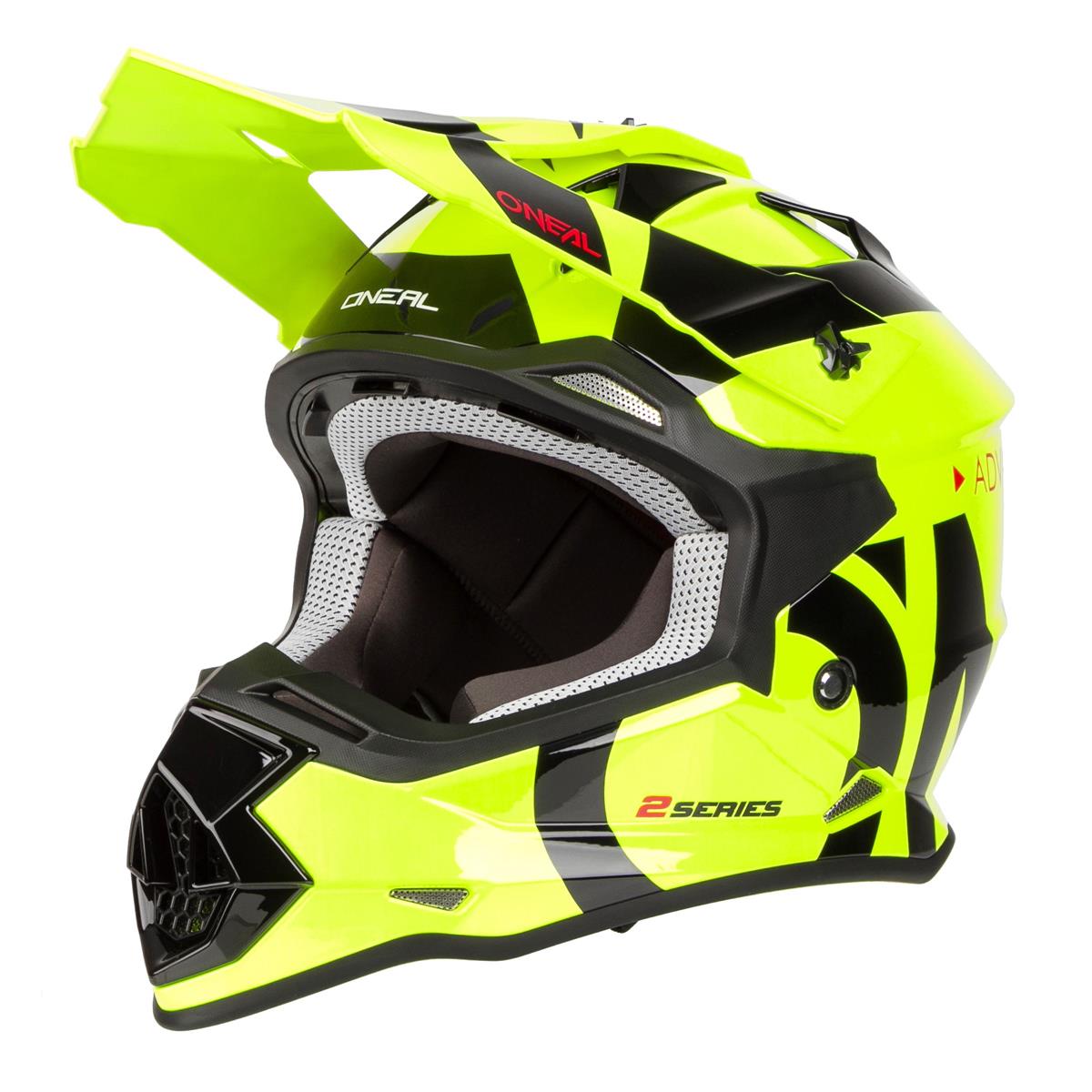 O'Neal MX Helmet 2SRS RL Slick Neon Yellow