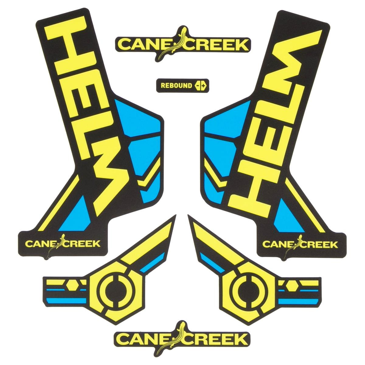 Cane Creek Kit Sticker Helm Chartreuse/Bleu