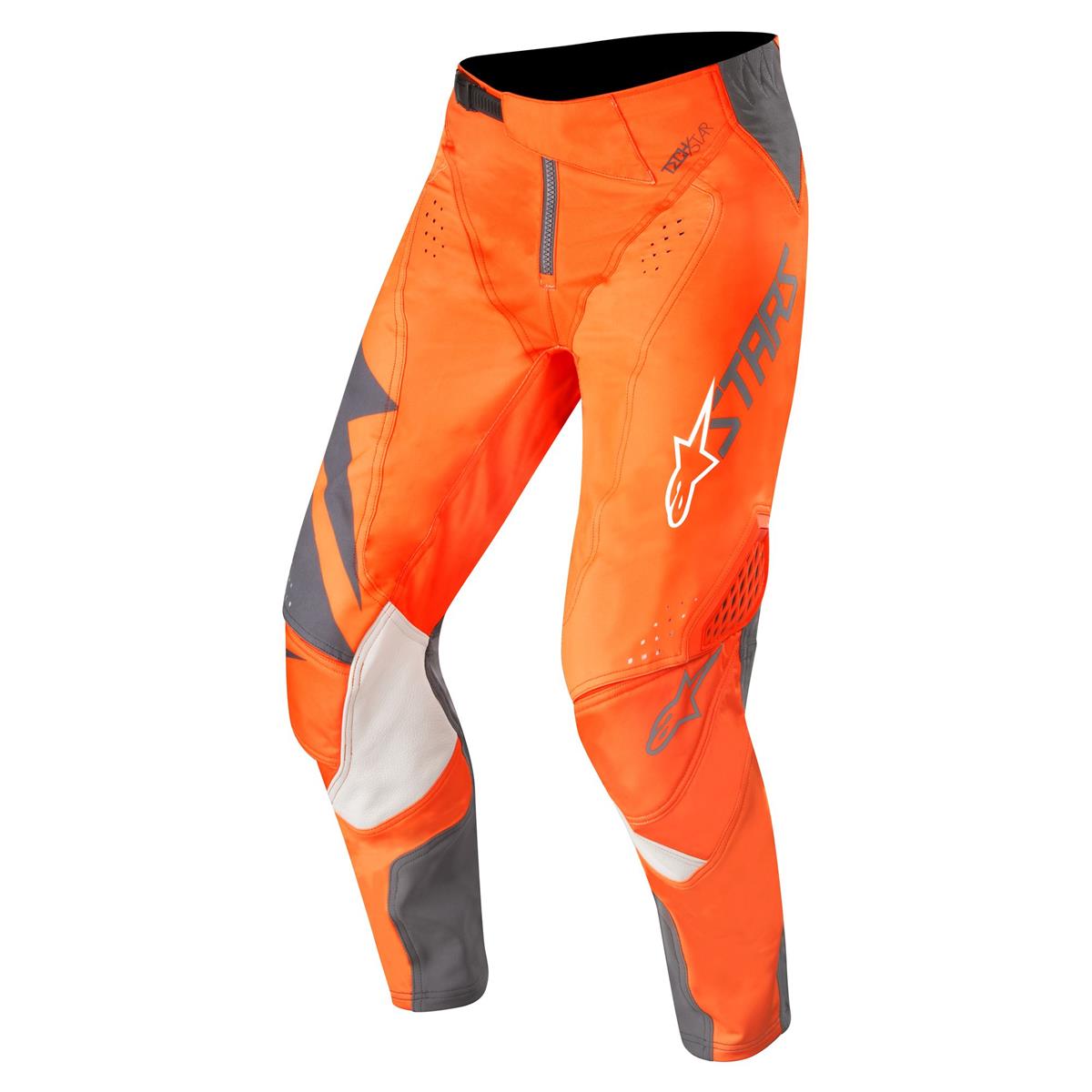 Alpinestars MX Pants Techstar Factory - Anthracite/Orange Fluo