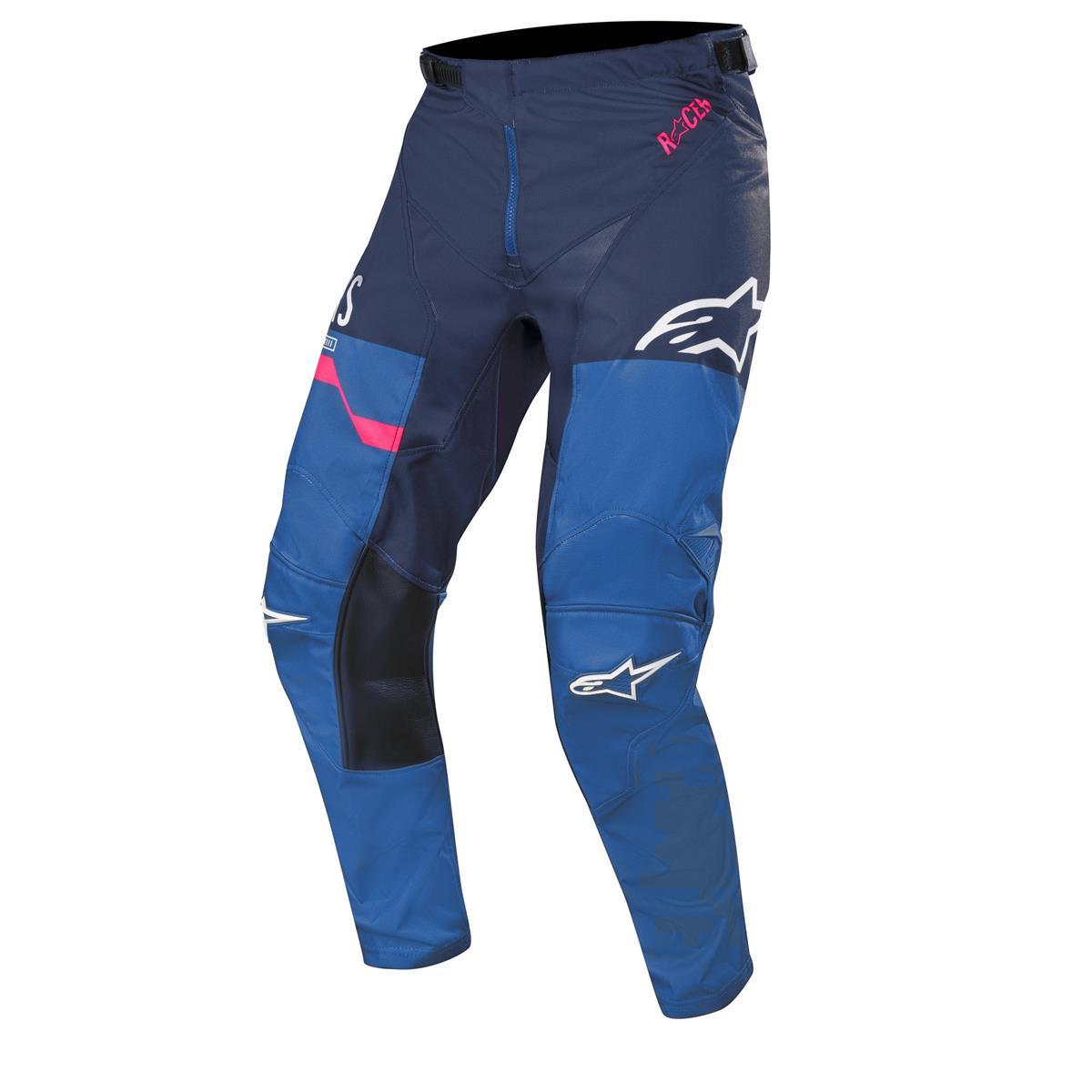 Alpinestars MX Pants Racer Flagship - Indigo/Dark Navy/Pink Fluo