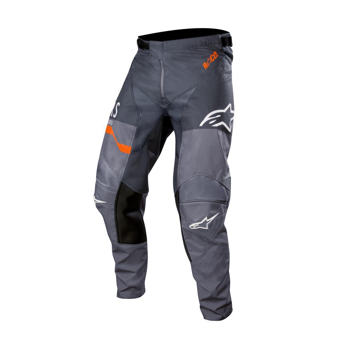 Alpinestars MX Pants Racer Flagship - Mid Grey/Anthracite/Orange Fluo