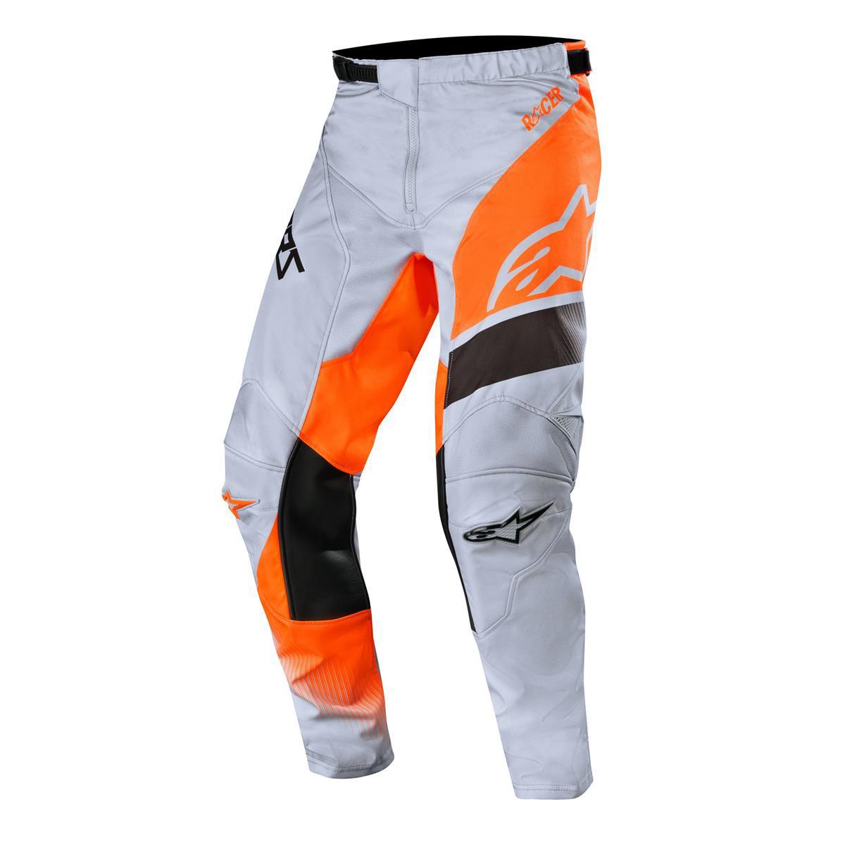 Alpinestars Pantalon MX Racer Supermatic - Light Grey/Orange Fluo/Black