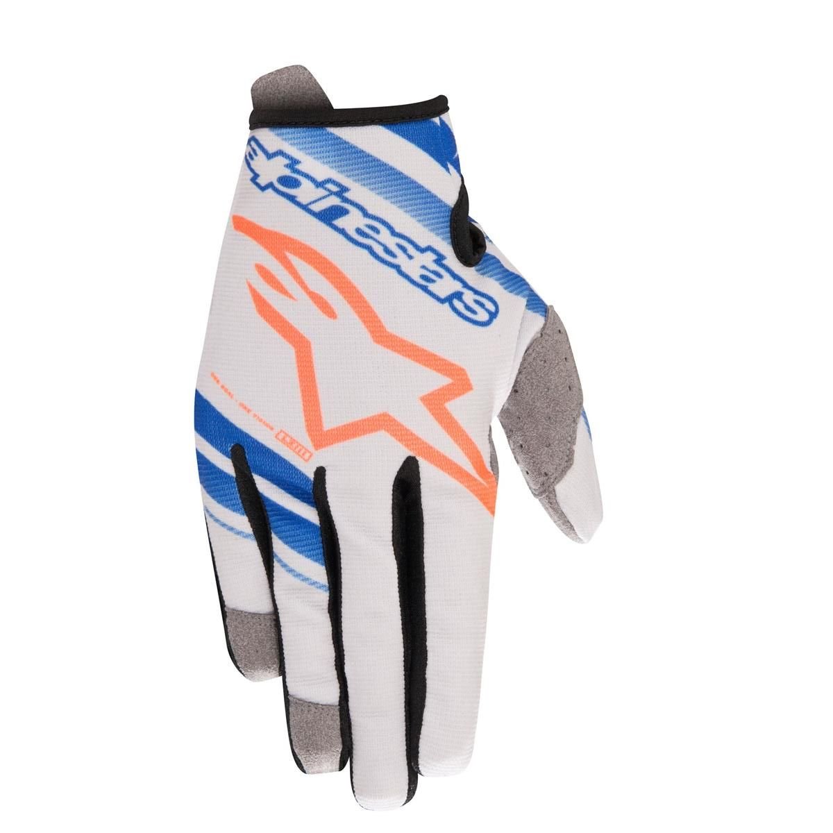 Alpinestars Gloves Radar Cool Grey/Blue/Orange Fluo
