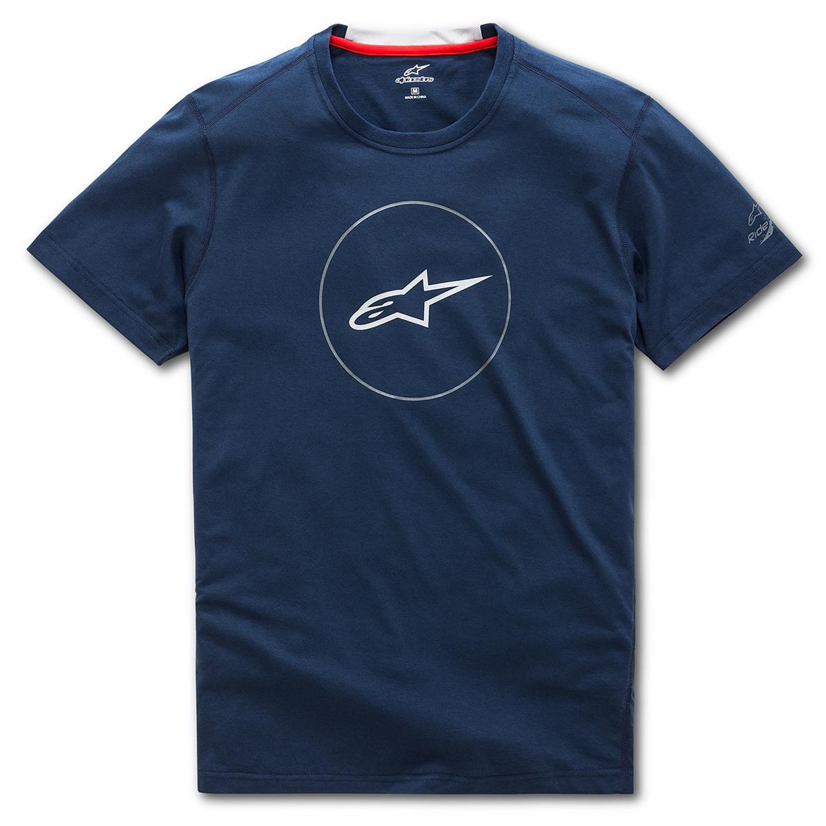 Alpinestars T-Shirt Tech Disk Ride Navy