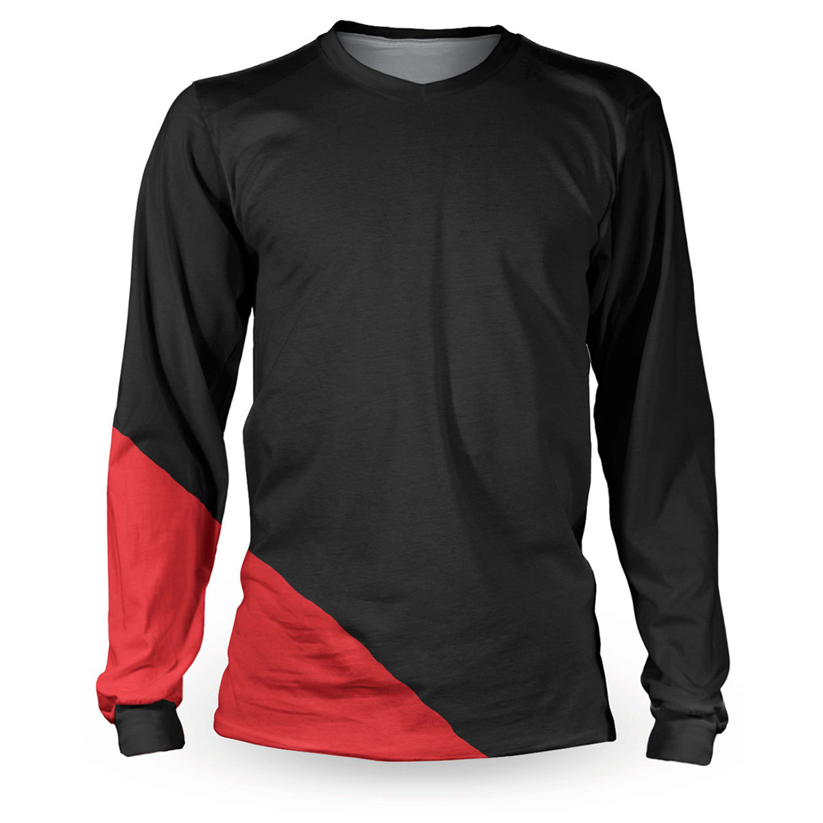 Loose Riders Maillot VTT Manches Longues Basic Series Basic Red - Black/Red
