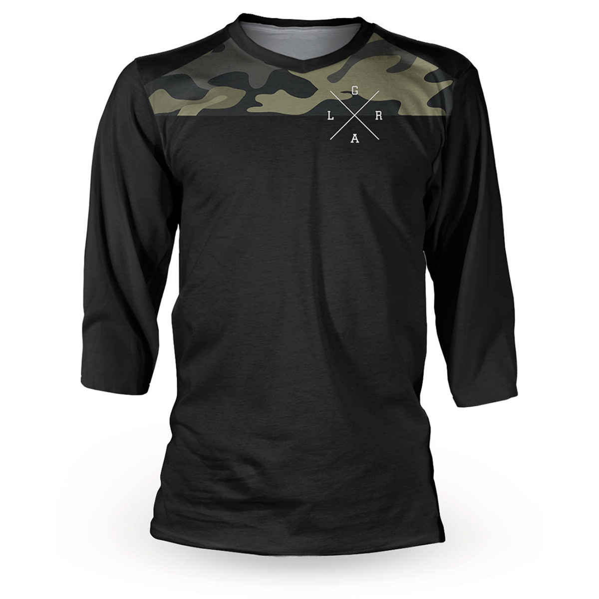 Loose Riders Maillot VTT Manches 3/4 Gravity Series Stealth - Black/Camo