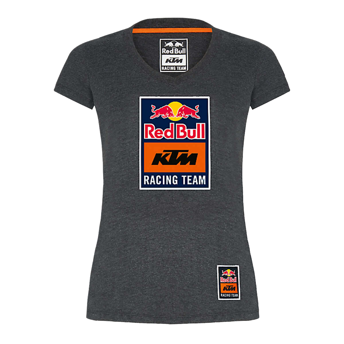 Red Bull Girls T-Shirt KTM Racing Team Logo - Grau/Melange