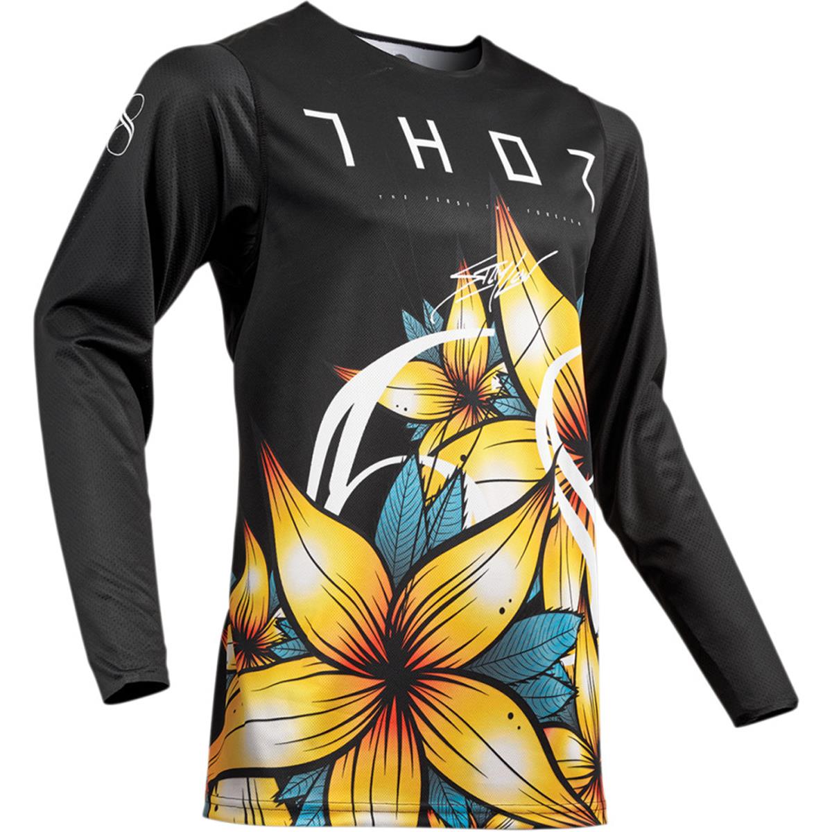 Thor Jersey Prime Pro Floral - Black/Multicolor