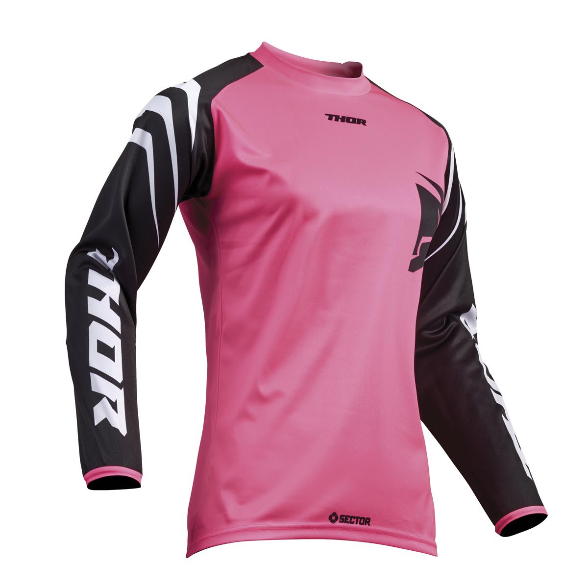 Thor Girls Jersey Sector Zones - Black/Pink