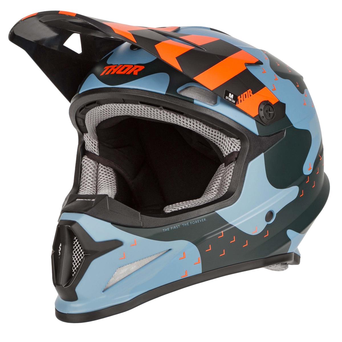 Thor MX Helmet Sector Mosser - Blue Camo