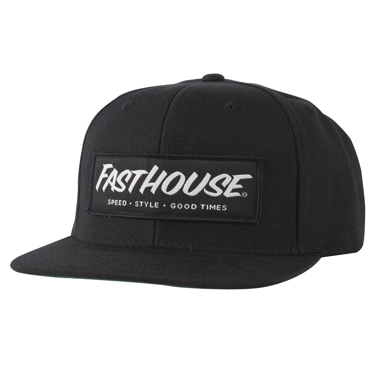 Fasthouse Snapback Cap Speedstyle Schwarz