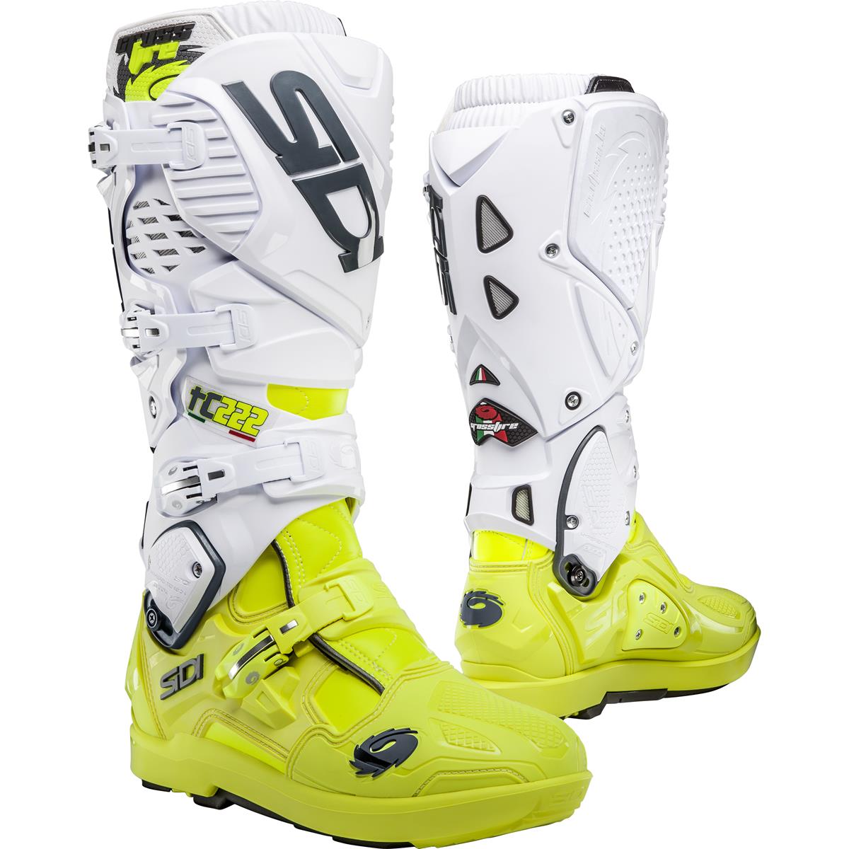 Sidi MX Boots Crossfire 3 SRS TC222 - Yellow/White