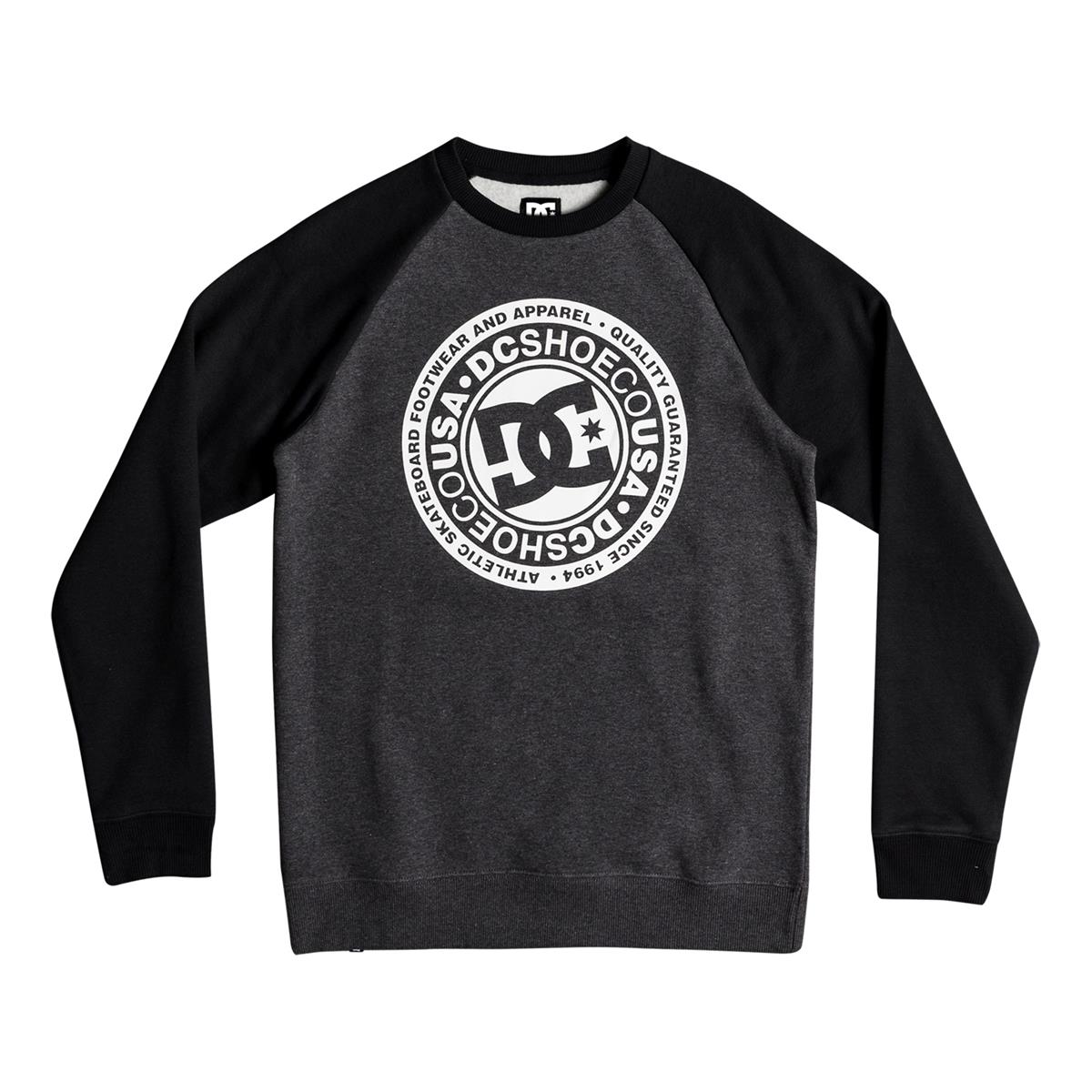 DC Pullover Circle Star Black/Charcoal Heather