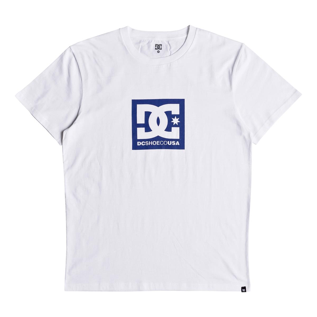 DC T-Shirt Square Star Snow Blanc