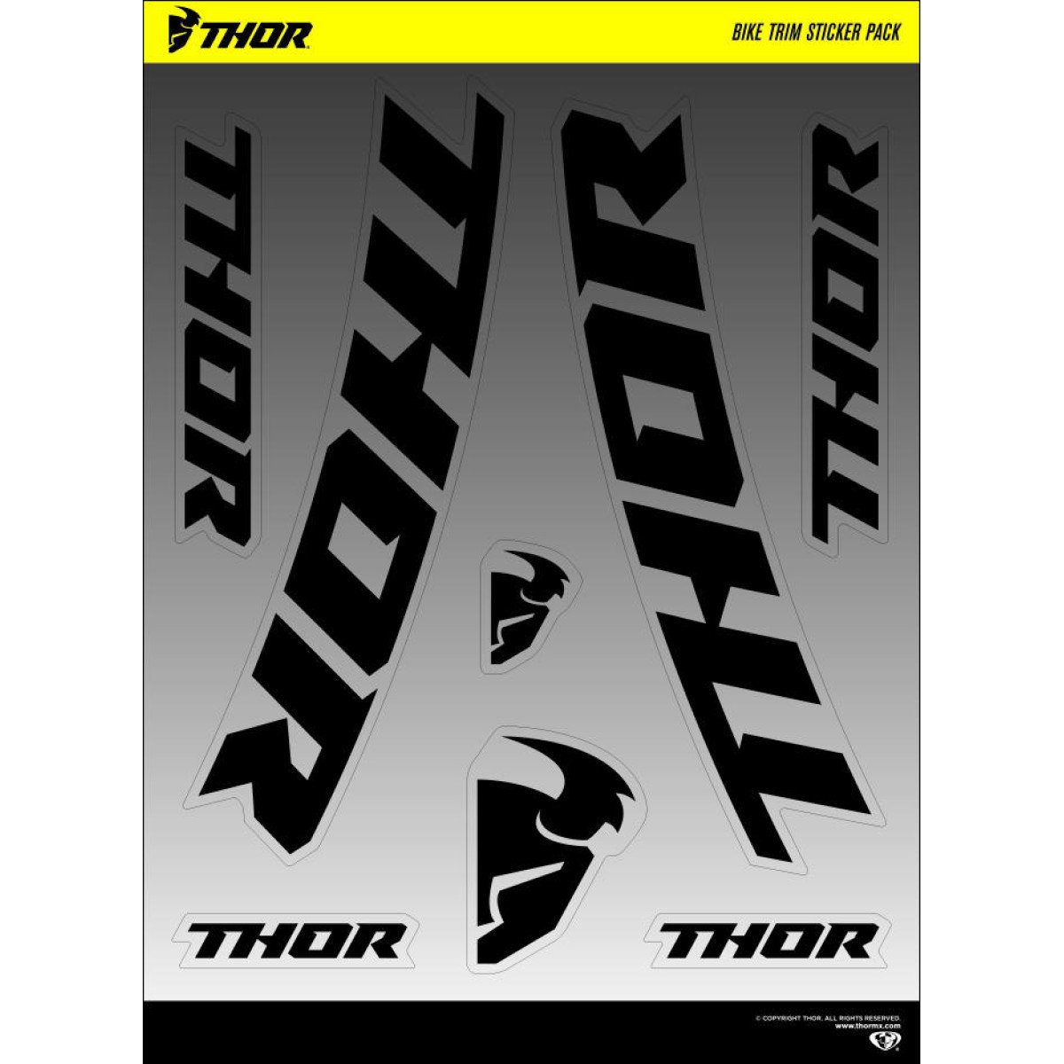 Thor Racing Decal Sticker 2-pack