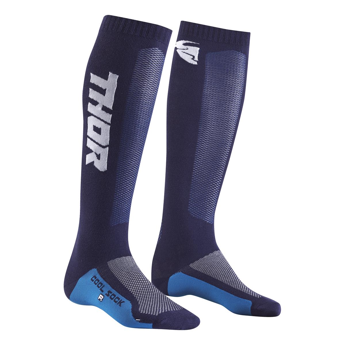 Thor Chaussettes MX Cool Navy/Blanc