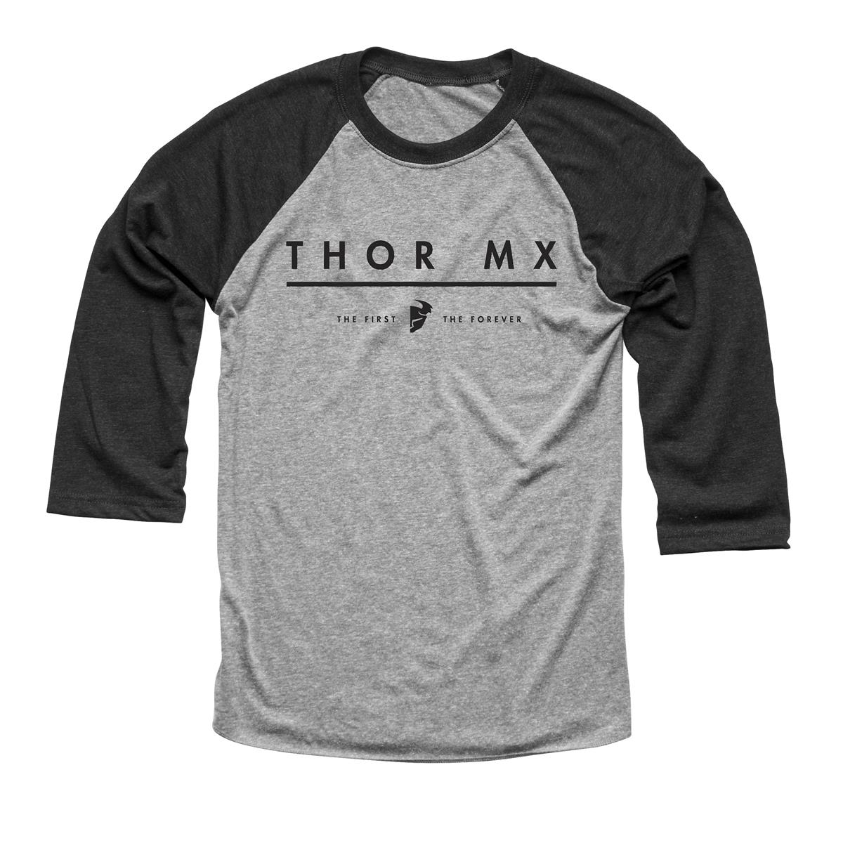 Thor Femme T-Shirt Manches 3/4 MX Charcoal