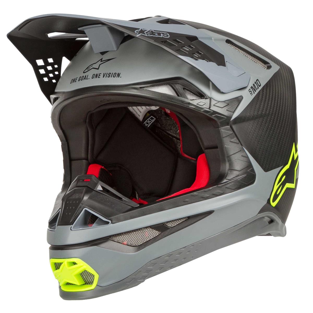 Alpinestars MX Helmet Supertech S-M10 Meta - Black/Grey/Yellow