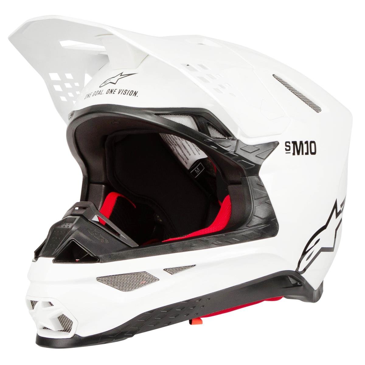 Alpinestars MX Helmet Supertech S-M10 Solid - Glossy White