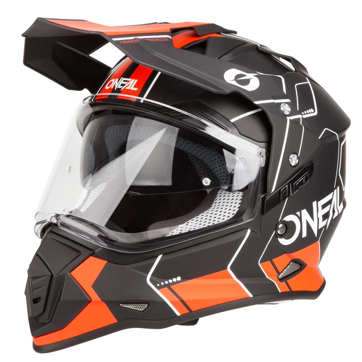 O'Neal Motocross-Helm Sierra II Comb Schwarz/Orange