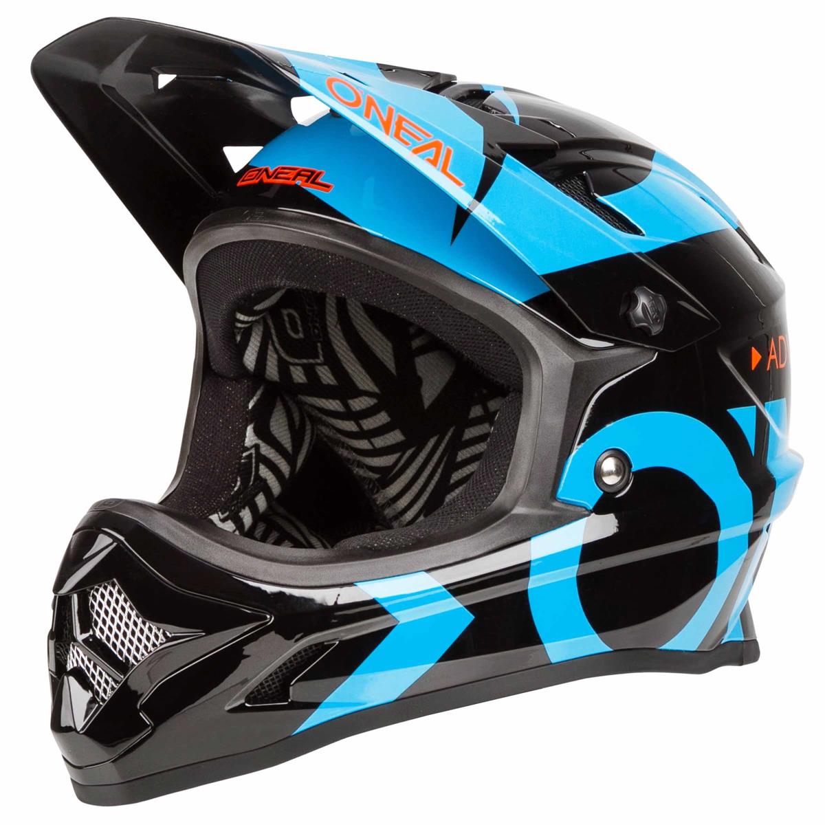 O'Neal Downhill-MTB Helm Backflip RL2 Slick Schwarz/Blau