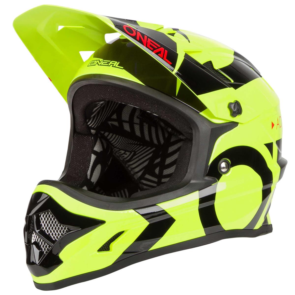 O'Neal Downhill-MTB Helm Backflip RL2 Slick Neongelb/Schwarz