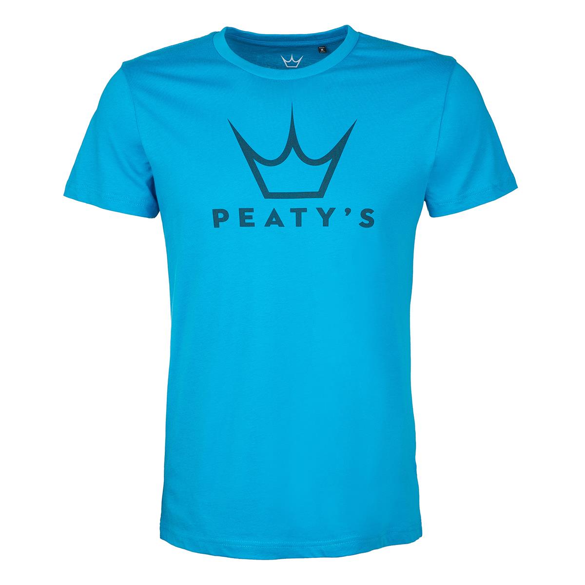 Peaty's T-Shirt Organic Logo Blau