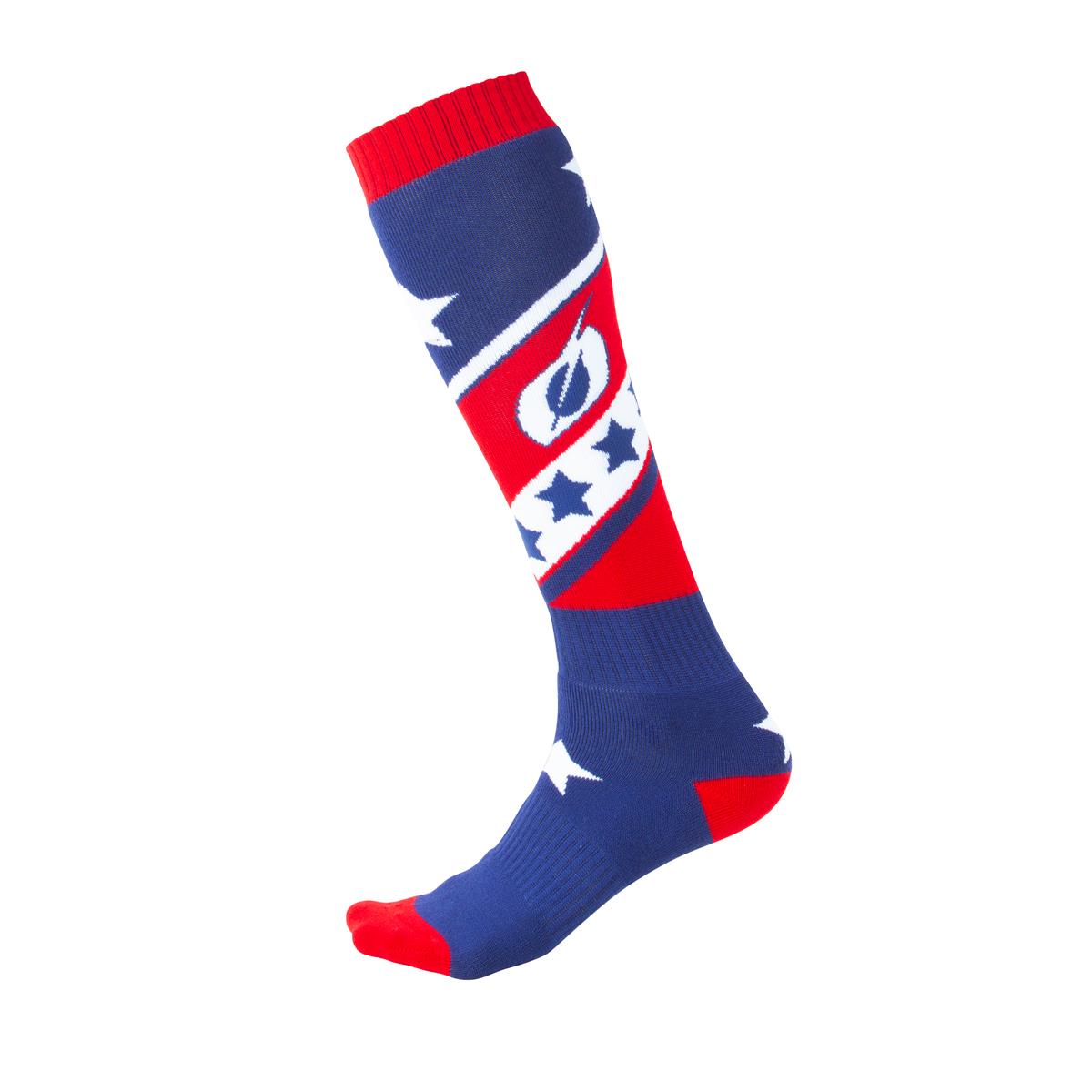 O'Neal Chaussettes Pro MX Stars Red/Blue