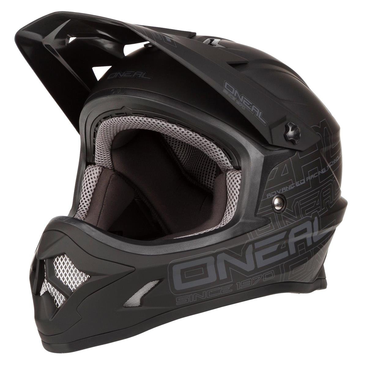O'Neal Kids Motocross-Helm 3SRS Flat Schwarz